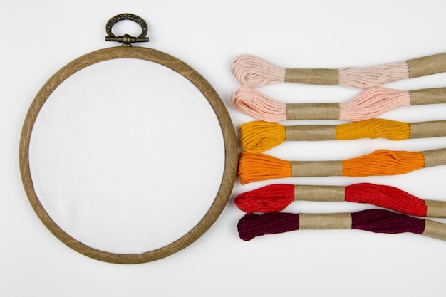 haftowane próbki na ramkach